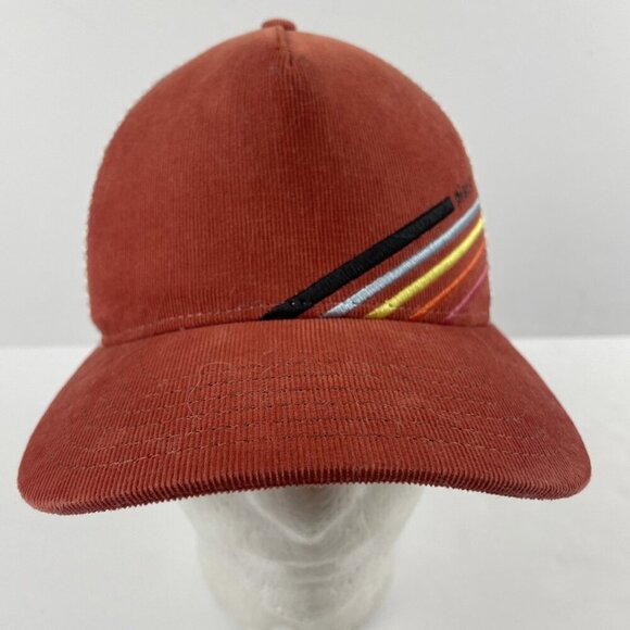 Pistil Trucker Hat Adult Snapback Corduroy Mesh Back Cotton Blend Red White - Picture 3 of 9